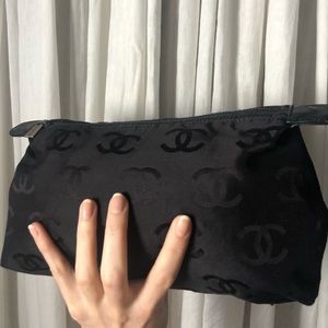 CHANEL Very Rare Monogram Fabric Purse
